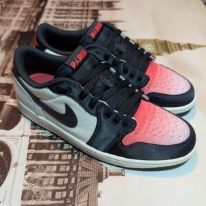 Air Jordan 1 Retro Low OG Paris PSG Off- Noir Pink #HF8828-100 Men's Size 10